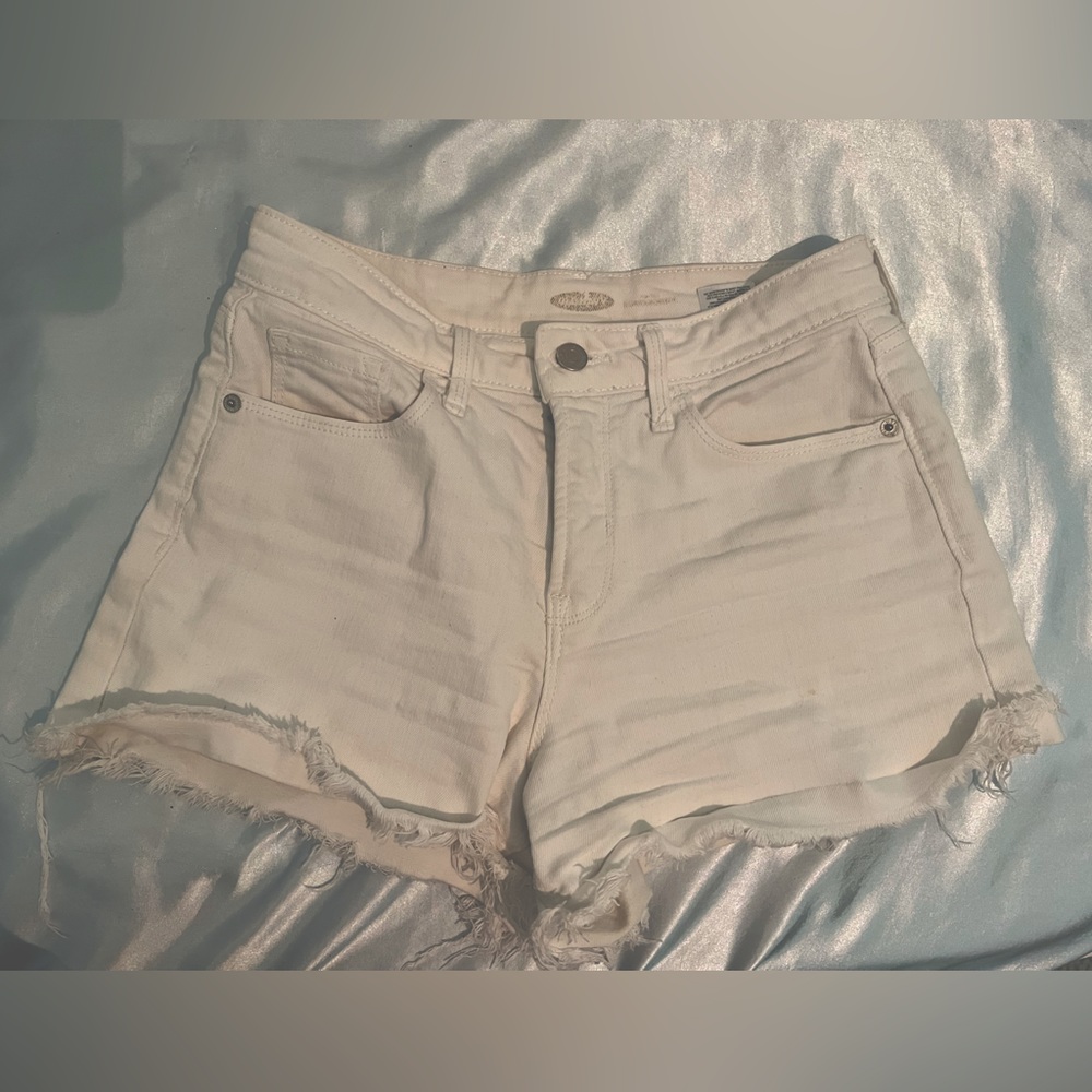Old Navy white denim shorts